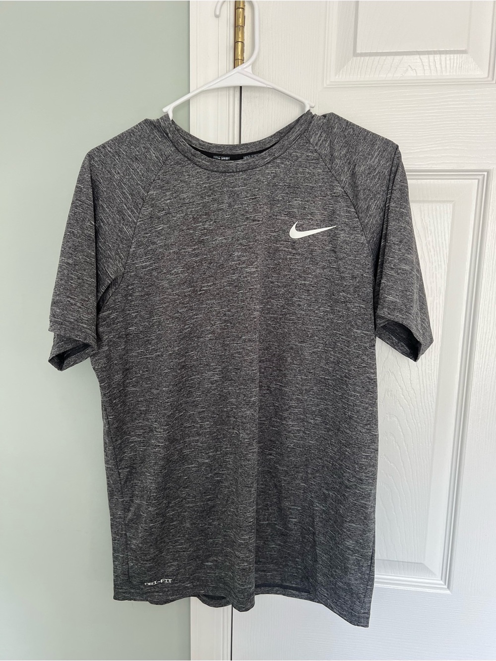 Nike Short Sleeve Dri-FIT Heather Gray Athletic Tee